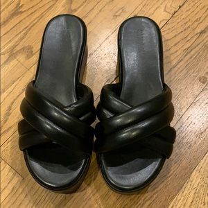 Black Slide Sandals